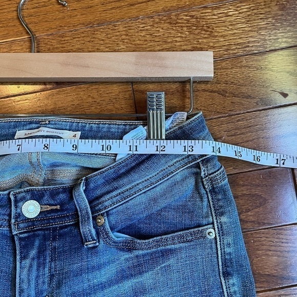 Levi's | 529 Curvy Bootcut Denim Jeans Midwash Western Cotton Size 4 - Picture 10 of 10